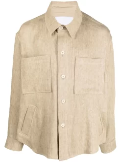 Herren Costumein Hemdjacke Aus Leinen