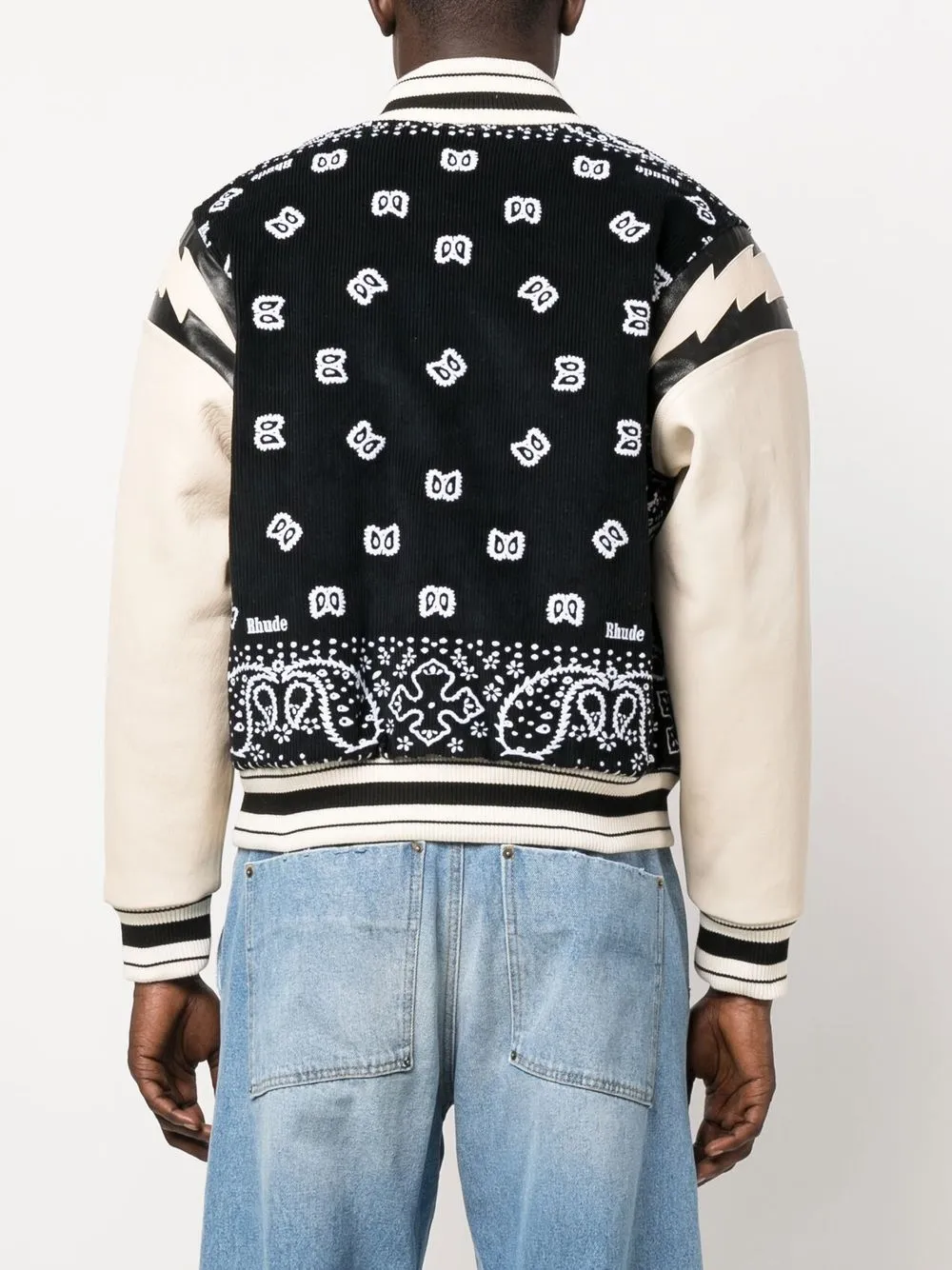 Herren Rhude Bomberjacke Mit Bandana-Print 4 Herren Rhude Bomberjacke Mit Bandana-Print – Bild 4