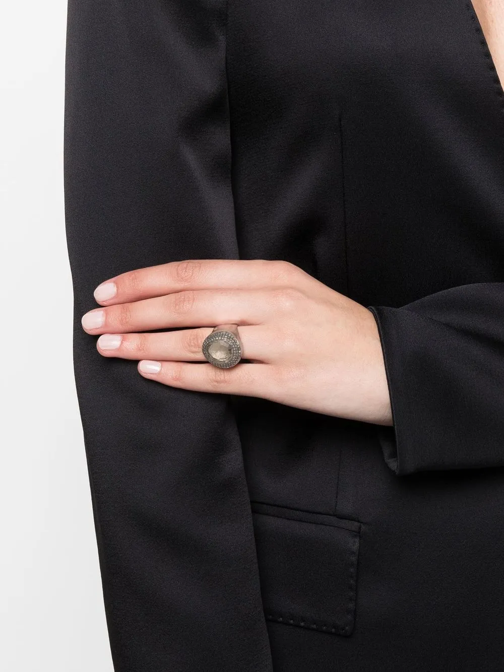 Damen Rosa Maria Ring Mit Diamanten Und Topas 2 Damen Rosa Maria Ring Mit Diamanten Und Topas – Bild 2