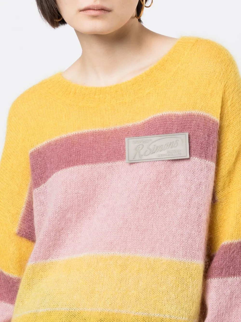 Damen Raf Simons Brosche Mit Logo 2 Damen Raf Simons Brosche Mit Logo – Bild 2