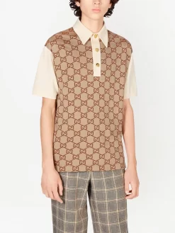 Herren Gucci Poloshirt Mit Maxi GG 6 Herren Gucci Poloshirt Mit Maxi GG -Modekollektions geschäft 18482295 41962312 1000