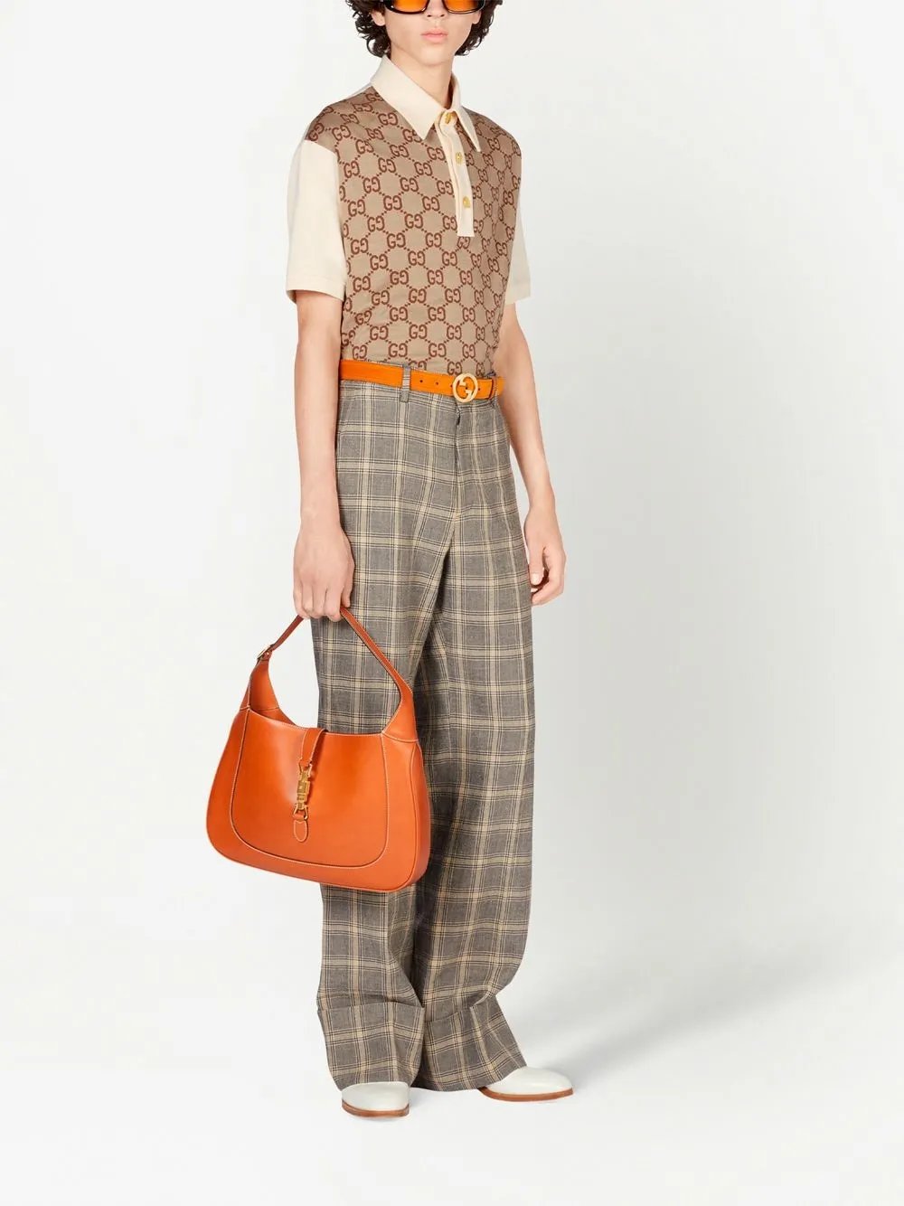 Herren Gucci Poloshirt Mit Maxi GG 2 Herren Gucci Poloshirt Mit Maxi GG – Bild 2