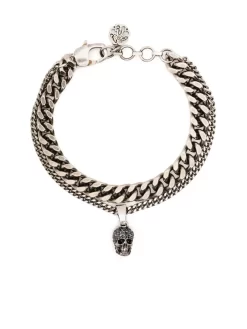 Damen Alexander McQueen Armband Mit Totenkopf