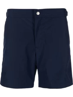 Herren Alexander McQueen Badeshorts Mit Logo-Print