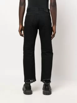 Herren Balenciaga Ausgefranste Slim-Fit-Jeans -Modekollektions geschäft 18548019 40222676 1000