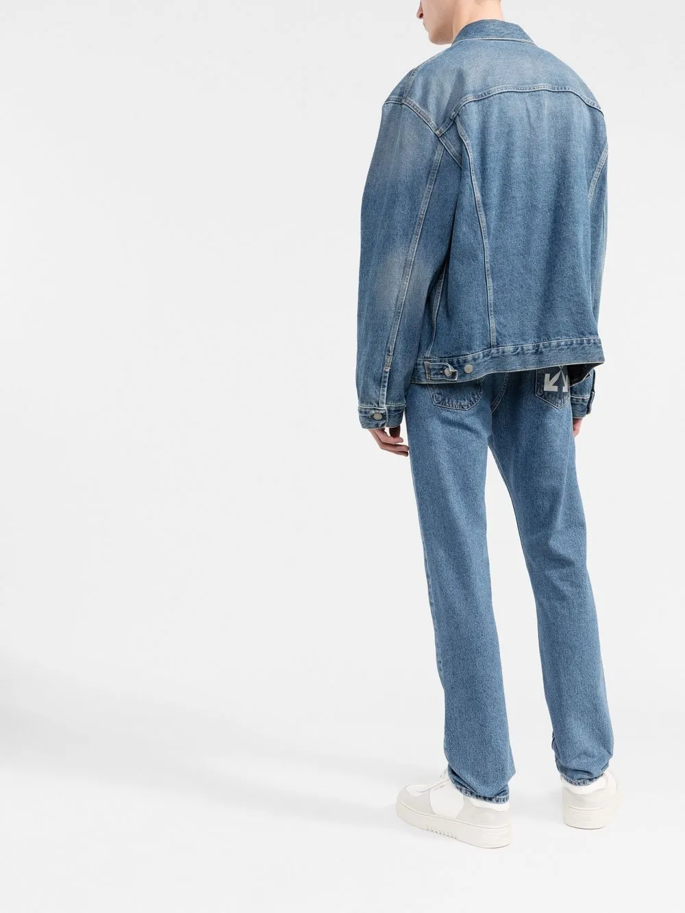 Herren Off-White Straight-Leg-Jeans Mit Logo-Print 4 Herren Off-White Straight-Leg-Jeans Mit Logo-Print – Bild 4