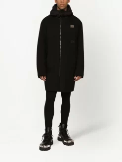 Herren Dolce & Gabbana Gefütterter Parka Mit Logo-Schild -Modekollektions geschäft 18667002 40523784 1000