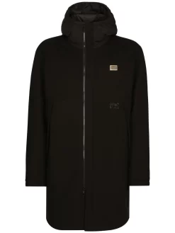 Herren Dolce & Gabbana Gefütterter Parka Mit Logo-Schild