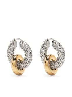 Damen Jil Sander Creolen Mit Kristallen