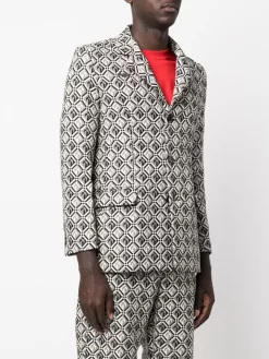 Herren Marine Serre Moon Diamant Sakko -Modekollektions geschäft 18690092 41860956 1000