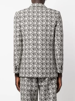 Herren Marine Serre Moon Diamant Sakko -Modekollektions geschäft 18690092 41862066 1000