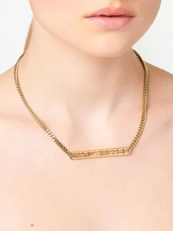 Damen Marc Jacobs Halskette Mit Logo-Schild -Modekollektions geschäft 18704527 40914221 1000
