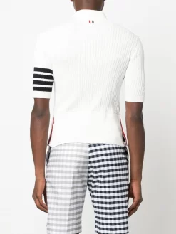 Herren Thom Browne 4-Bar Poloshirt Mit Zopfmuster 8 Herren Thom Browne 4-Bar Poloshirt Mit Zopfmuster -Modekollektions geschäft 18753897 41196656 1000