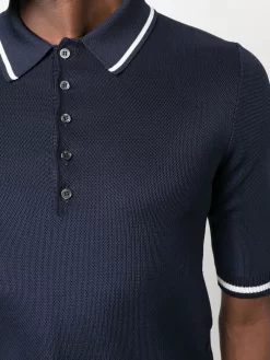 Herren Thom Browne Poloshirt Mit Kontrastdetails -Modekollektions geschäft 18757208 41241264 1000