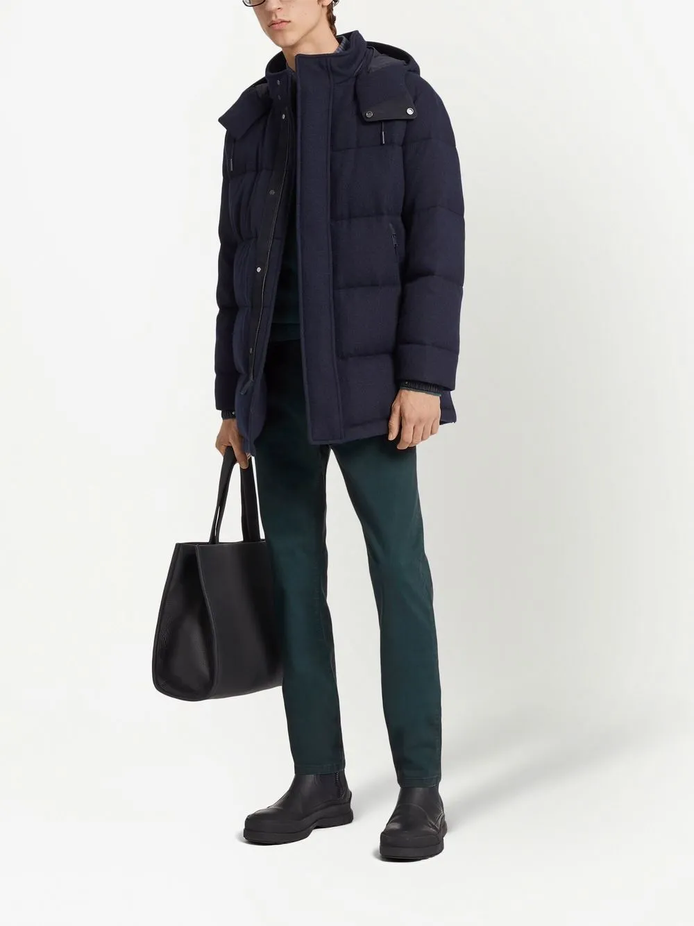 Herren Zegna Gefütterte Kapuzenjacke 2 Herren Zegna Gefütterte Kapuzenjacke – Bild 2