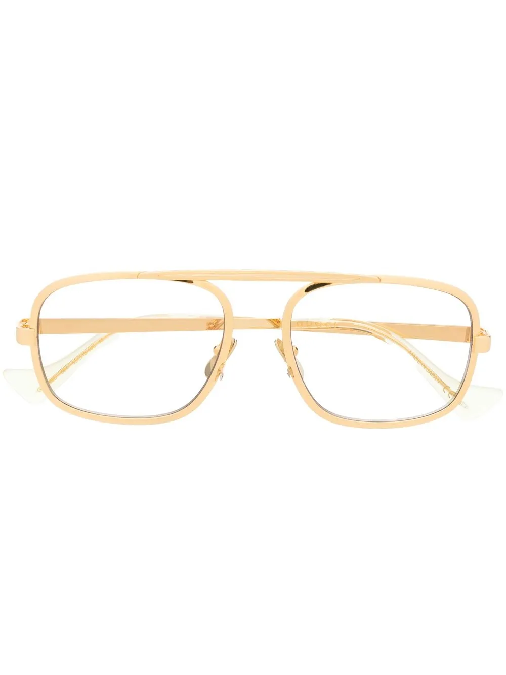 Damen Gucci Eyewear Pilotenbrille Mit Logo 1 Damen Gucci Eyewear Pilotenbrille Mit Logo