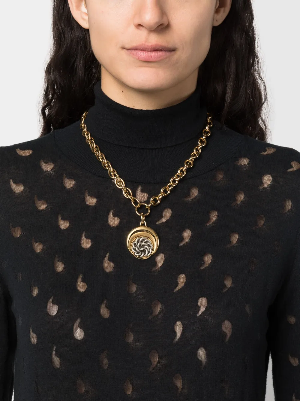 Damen Marine Serre Halskette Mit Anhänger 2 Damen Marine Serre Halskette Mit Anhänger – Bild 2