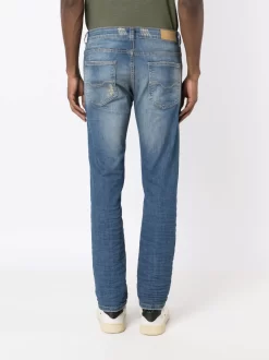 Herren Osklen Ausgeblichene Slim-Fit-Jeans -Modekollektions geschäft 18847434 45160552 1000