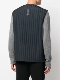 Herren Rains Gesteppte Weste Mit Reißverschluss -Modekollektions geschäft 18848536 40866227 1000