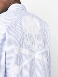 Herren Philipp Plein Gestreiftes Hemd Mit Print -Modekollektions geschäft 18866904 42446056 1000