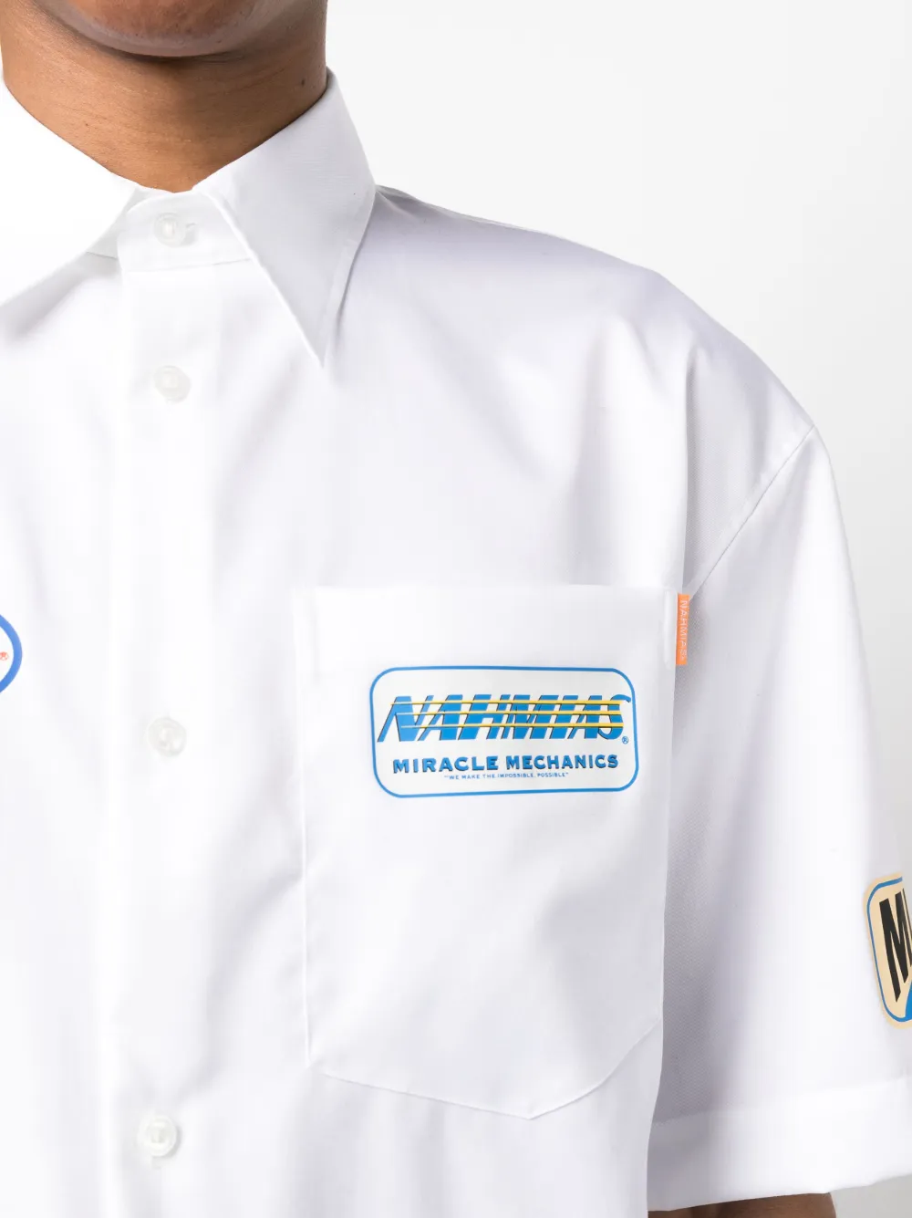 Herren Nahmias Hemd Mit Logo-Print 5 Herren Nahmias Hemd Mit Logo-Print – Bild 5