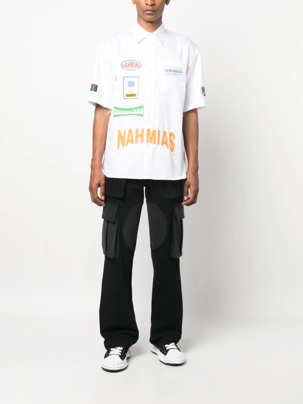 Herren Nahmias Hemd Mit Logo-Print 2 Herren Nahmias Hemd Mit Logo-Print – Bild 2