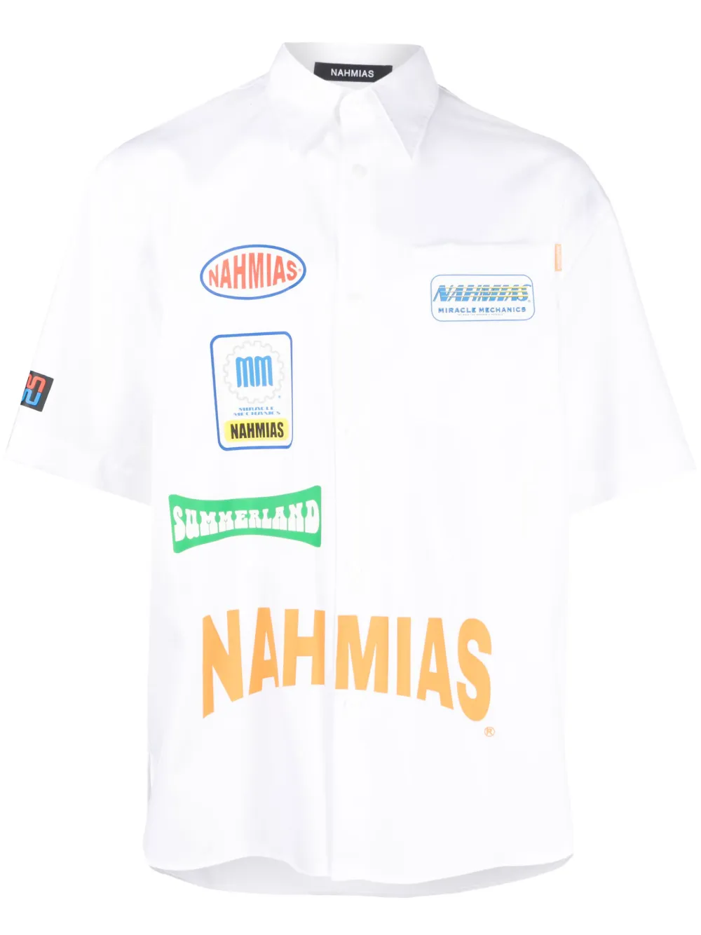 Herren Nahmias Hemd Mit Logo-Print 1 Herren Nahmias Hemd Mit Logo-Print