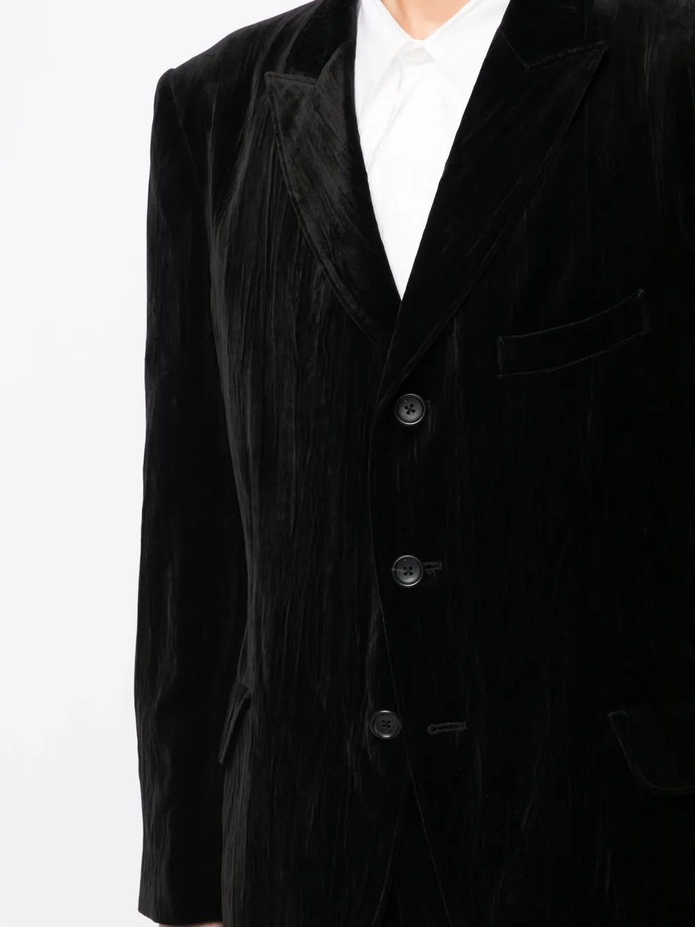 Herren Yohji Yamamoto Sakko In Samtoptik 5 Herren Yohji Yamamoto Sakko In Samtoptik – Bild 5