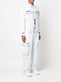 Herren Dsquared2 Jeans-Overall Mit Aufgesetzten Taschen -Modekollektions geschäft 18942228 41716991 1000