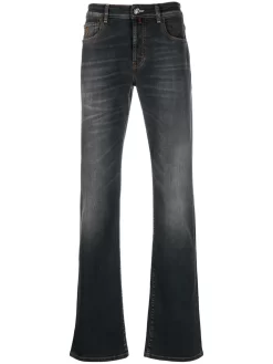 Herren Billionaire Straight-Leg-Jeans Mit Logo-Patch