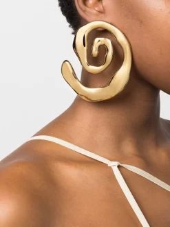 Damen Jacquemus Les Créoles Turbi Odd Ohrringe -Modekollektions geschäft 19003694 44375943 1000