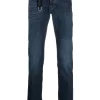 Herren Incotex Ausgeblichene Slim-Fit-Jeans