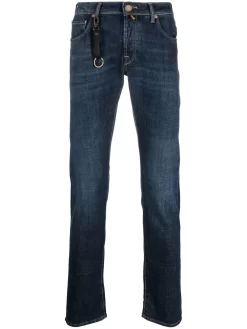Herren Incotex Ausgeblichene Slim-Fit-Jeans