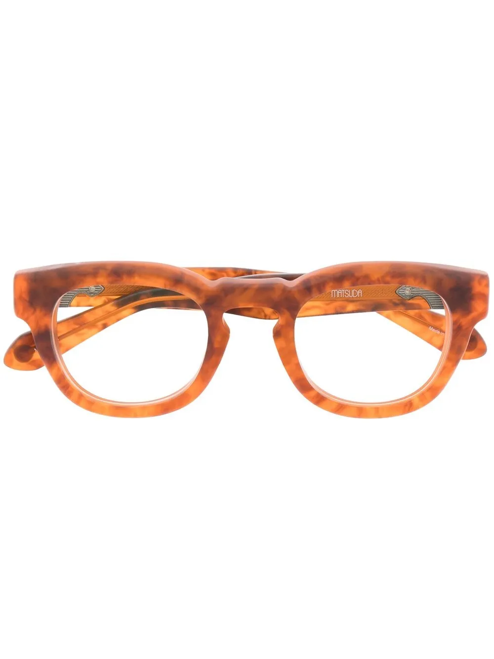 Damen Matsuda Brille Mit Breitem Gestell 1 Damen Matsuda Brille Mit Breitem Gestell