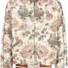 Herren Kapital Bomberjacke Mit Jacquard-Blumenmuster