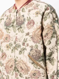 Herren Kapital Bomberjacke Mit Jacquard-Blumenmuster 9 Herren Kapital Bomberjacke Mit Jacquard-Blumenmuster -Modekollektions geschäft 19096176 41818983 1000