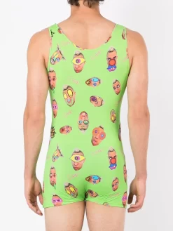 Herren Amir Slama Body Mit Abstraktem Print -Modekollektions geschäft 19136486 41881684 1000