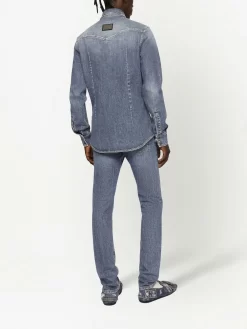 Herren Dolce & Gabbana Langärmeliges Jeanshemd 8 Herren Dolce & Gabbana Langärmeliges Jeanshemd -Modekollektions geschäft 19173546 43257128 1000