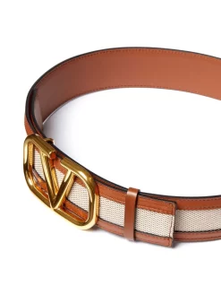 Damen Valentino Garavani VLogo Signature Canvas-Gürtel -Modekollektions geschäft 19184262 42210123 1000