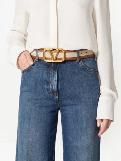 Damen Valentino Garavani VLogo Signature Canvas-Gürtel -Modekollektions geschäft 19184262 42210127 1000