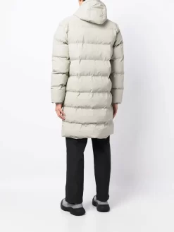 Herren Rains Gefütterter Kapuzenmantel -Modekollektions geschäft 19225757 42528432 1000