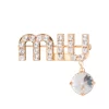 Damen Miu Miu Brosche Mit Kristallen