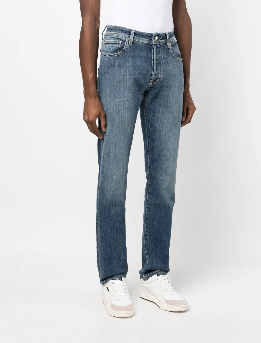 JACOB COHEN Herren Jacob Cohën Slim-Fit-Jeans Mit Logo-Patch 3 JACOB COHEN Herren Jacob Cohën Slim-Fit-Jeans Mit Logo-Patch – Bild 3