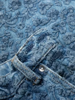 Herren Off-White Jeans Mit Blumenstickerei -Modekollektions geschäft 19320933 44444412 1000