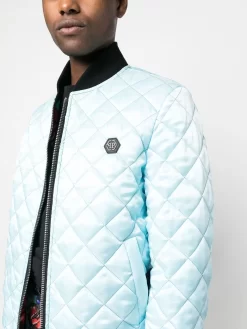 Herren Philipp Plein Bomberjacke Mit Tattoo-Stickerei -Modekollektions geschäft 19333266 43976252 1000