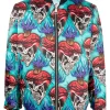 Herren Philipp Plein Bomberjacke Mit Tattoo-Stickerei