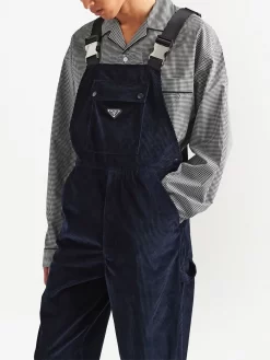 Herren Prada Latzhose Aus Cord -Modekollektions geschäft 19349663 43203669 1000