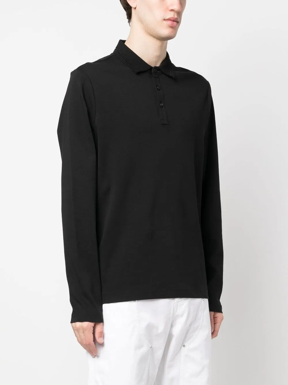 Herren Michael Kors Langärmeliges Poloshirt 3 Herren Michael Kors Langärmeliges Poloshirt – Bild 3