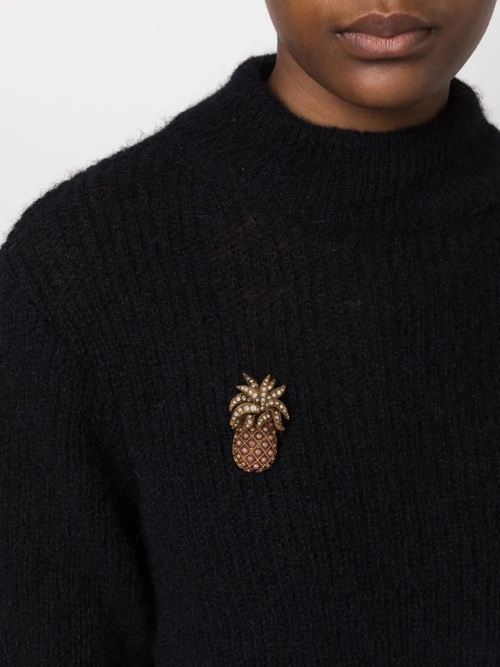 Damen Roberto Cavalli Brosche Mit Kristallen 2 Damen Roberto Cavalli Brosche Mit Kristallen – Bild 2