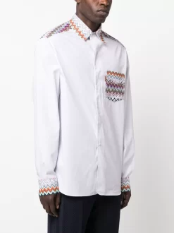 Herren Missoni Hemd Mit Zickzackmuster -Modekollektions geschäft 19417519 50347475 1000